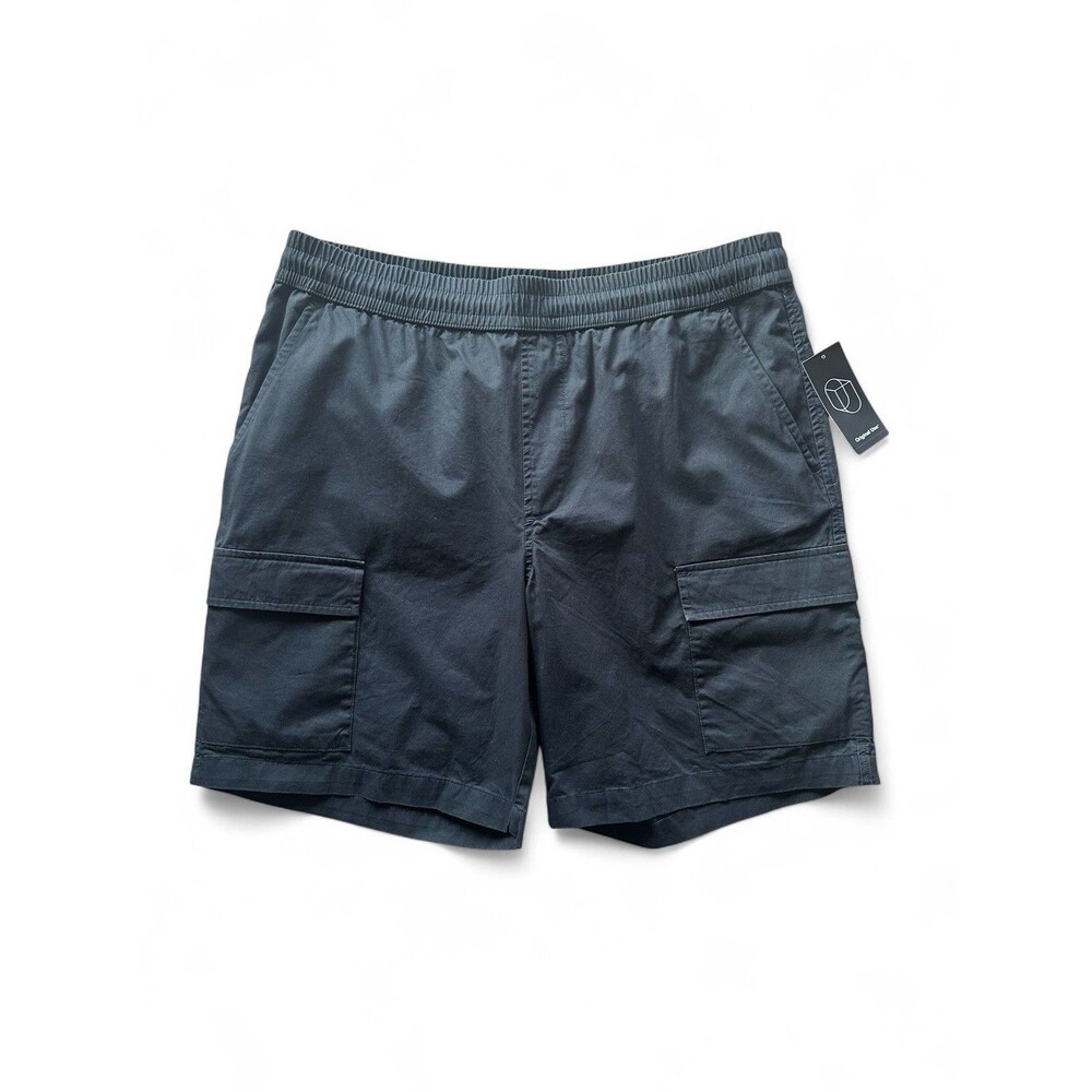 NWT Original Use Men’s M Black 8" Utility Cargo Shorts 100% Cotton Pull On NEW